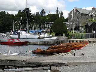 Lake Windermere launch and boat hire area